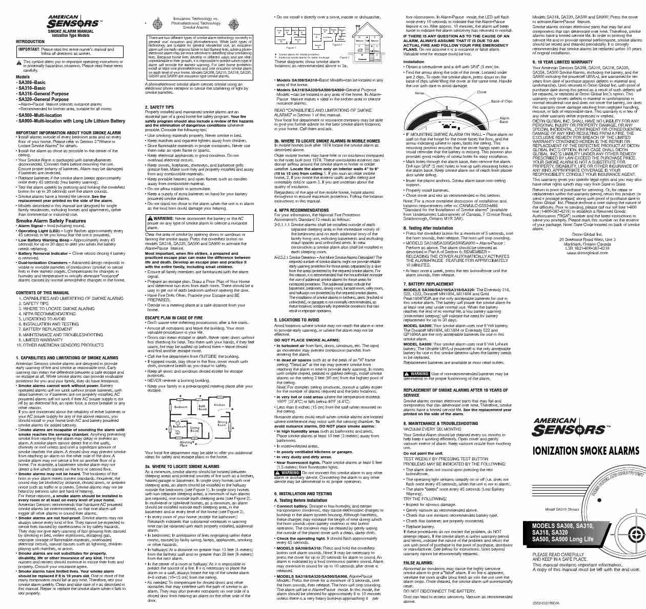 American Sensor Smoke Alarm SA320GENERAL PURPOSE-page_pdf